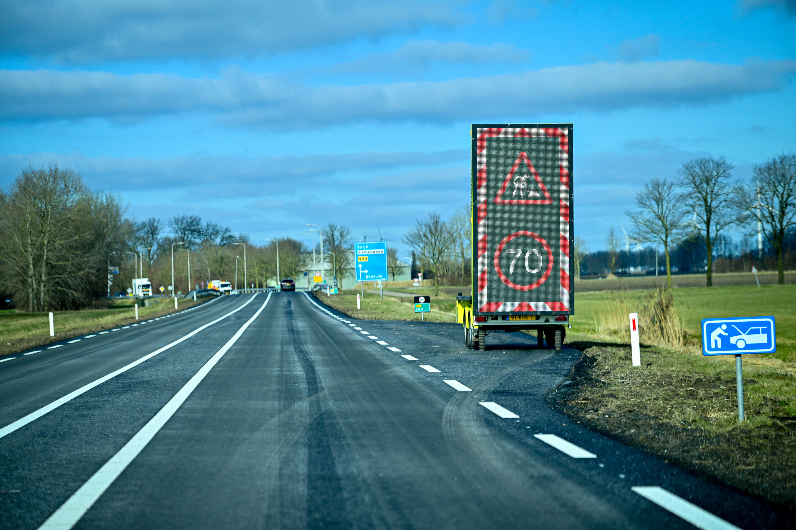 N33 tussen Eemshaven en Appingedam tijdelijk gestremd